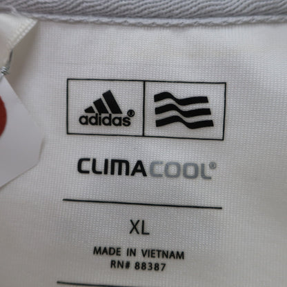 adidas(アディダス) ポロシャツ 白 メンズ XL B