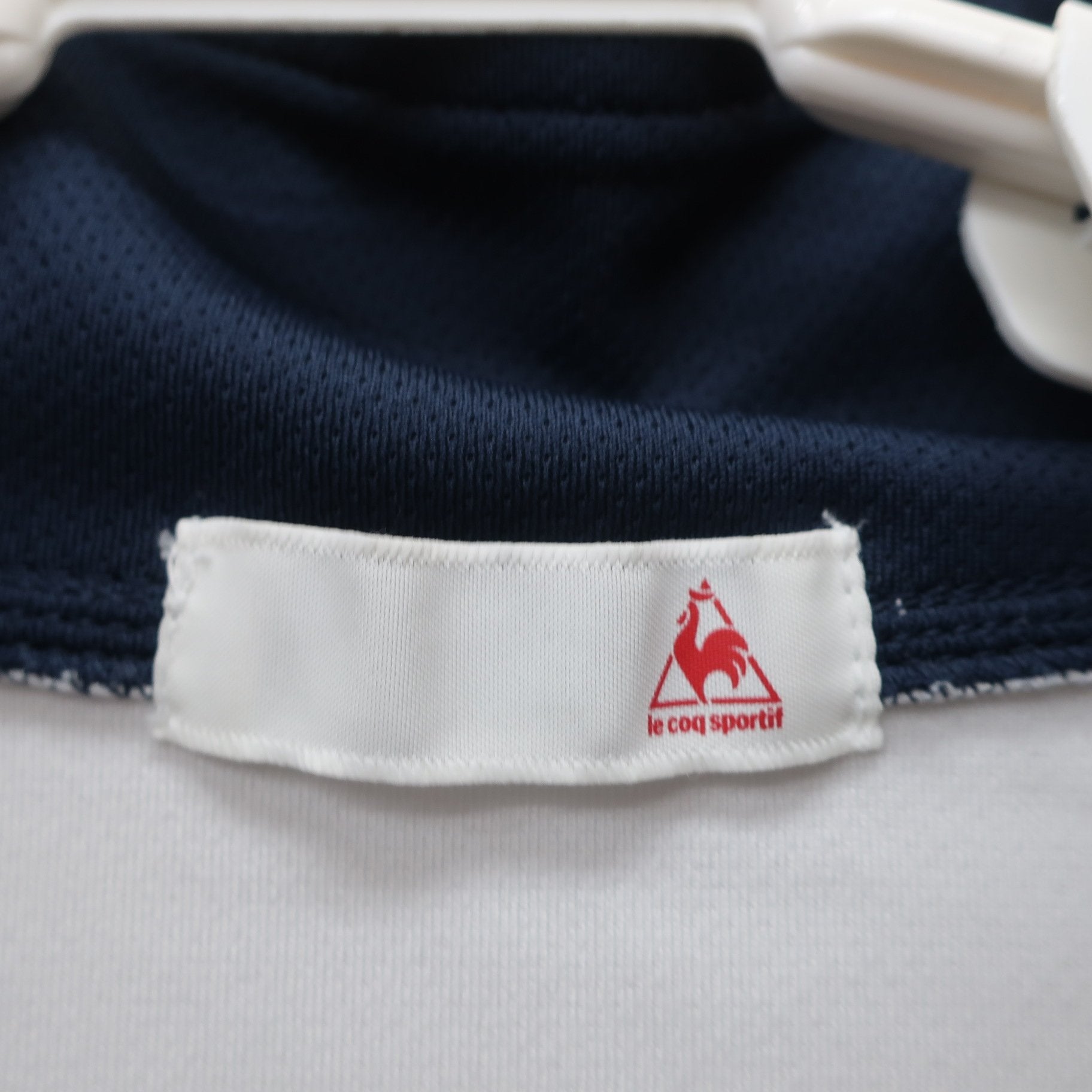 le coq sportif(ルコックスポルティフ) 半袖ハーフジップシャツ 白 メンズ O A