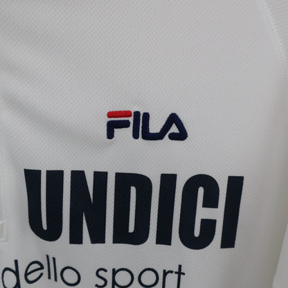 FILA GOLF(フィラゴルフ) 半袖ハーフジップシャツ 白 メンズ XO A