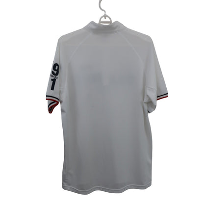 FILA GOLF(フィラゴルフ) 半袖ハーフジップシャツ 白 メンズ XO A