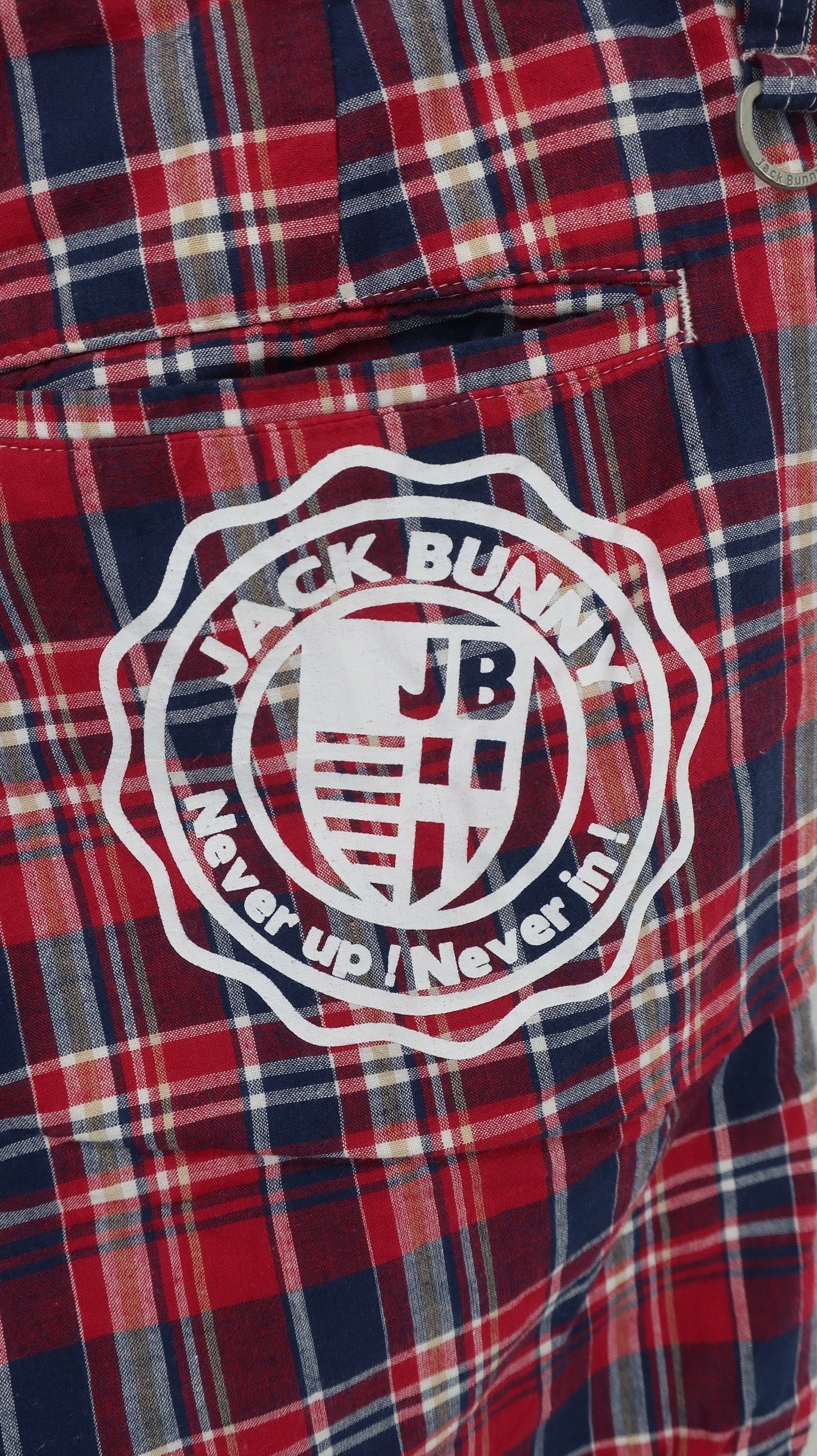 Jack Bunny(ジャックバニー) ハーフパンツ 赤チェック メンズ 5 262-132407 C