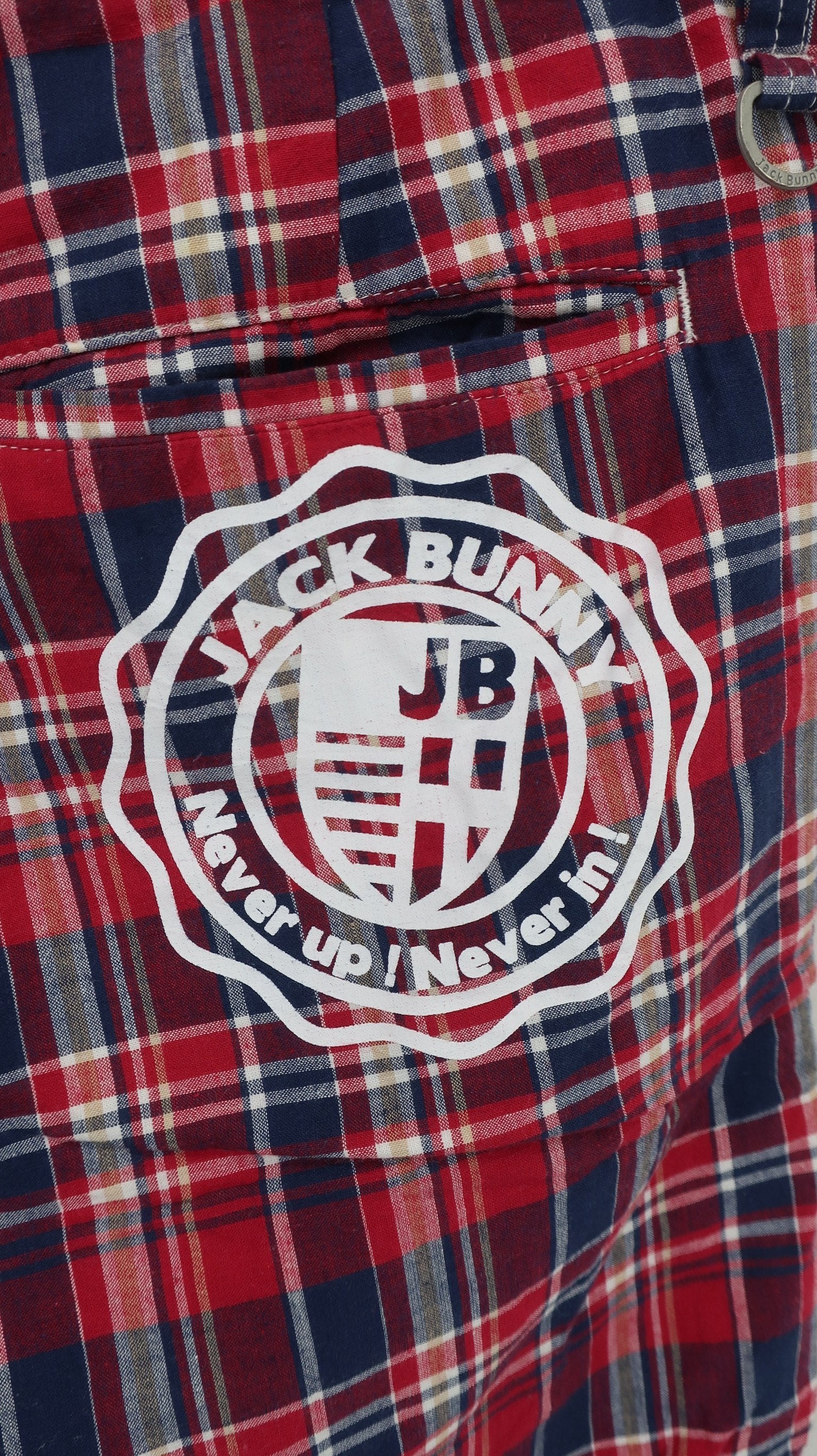 Jack Bunny(ジャックバニー) ハーフパンツ 赤チェック メンズ 5 262-132407 C