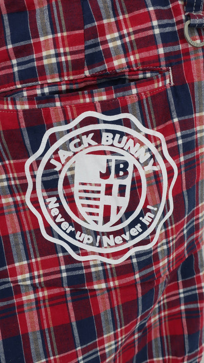 Jack Bunny(ジャックバニー) ハーフパンツ 赤チェック メンズ 5 262-132407 C