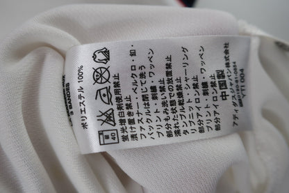 adidas(アディダス) ポロシャツ 白ネイビー メンズ L B