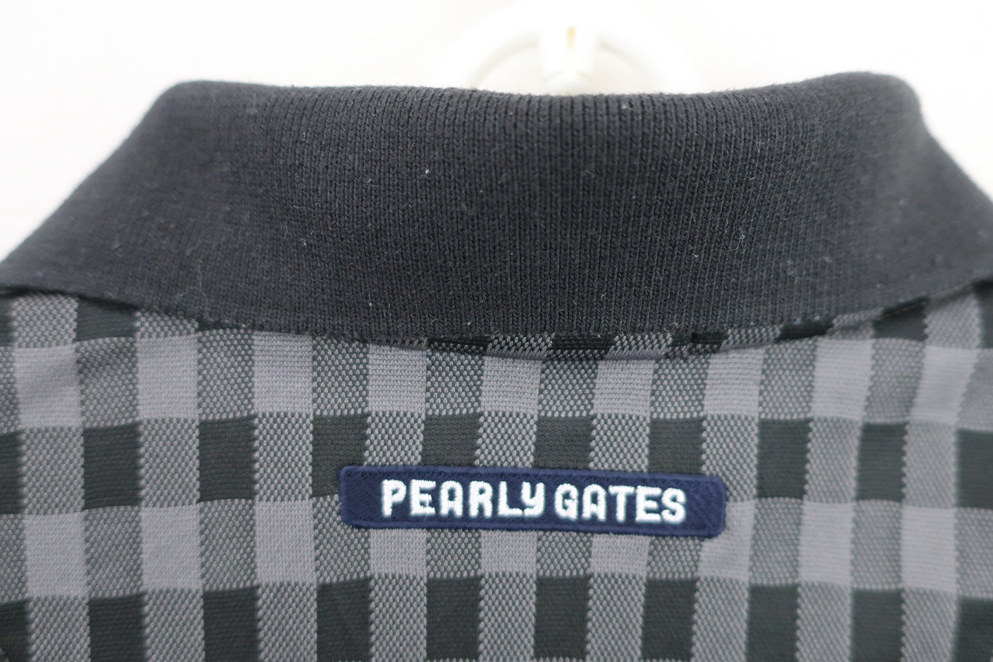 PEARLY GATES(パーリーゲイツ) ポロシャツ 黒チェック メンズ 4 053-0260695 B