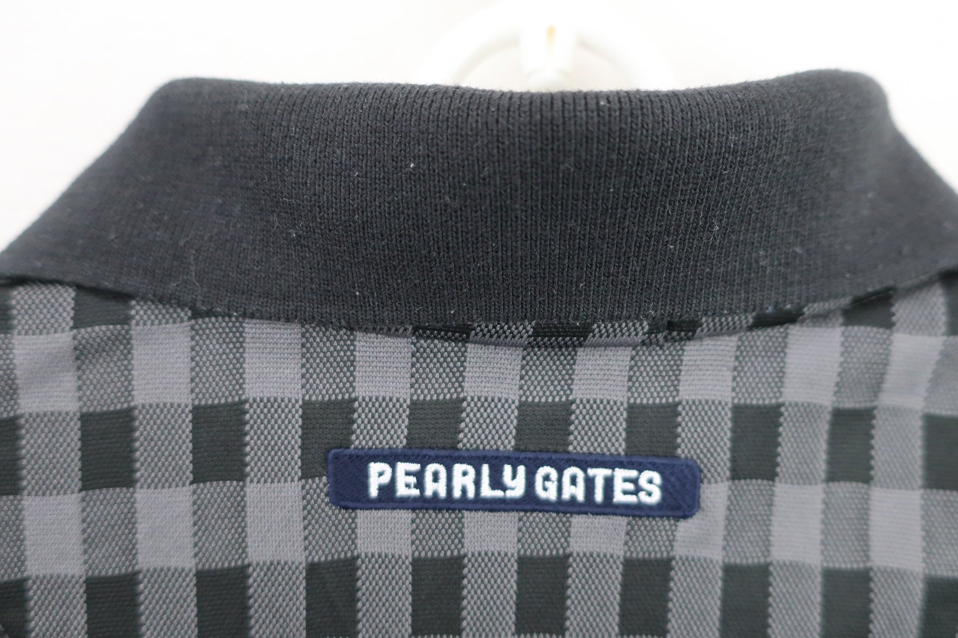 PEARLY GATES(パーリーゲイツ) ポロシャツ 黒チェック メンズ 4 053-0260695 B