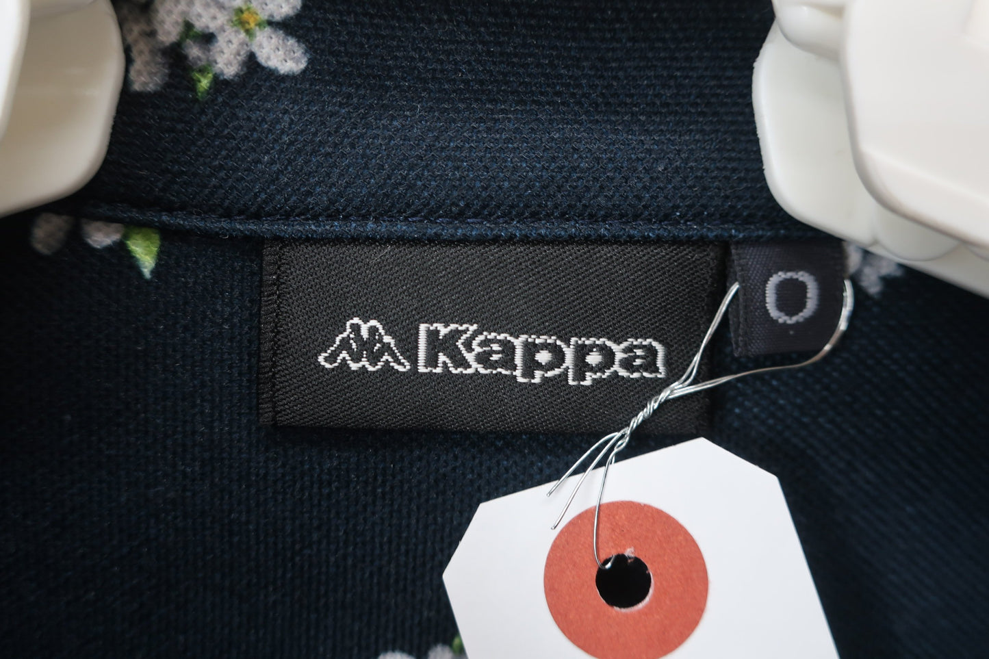 Kappa(カッパ) ポロシャツ 黒花柄 メンズ O B