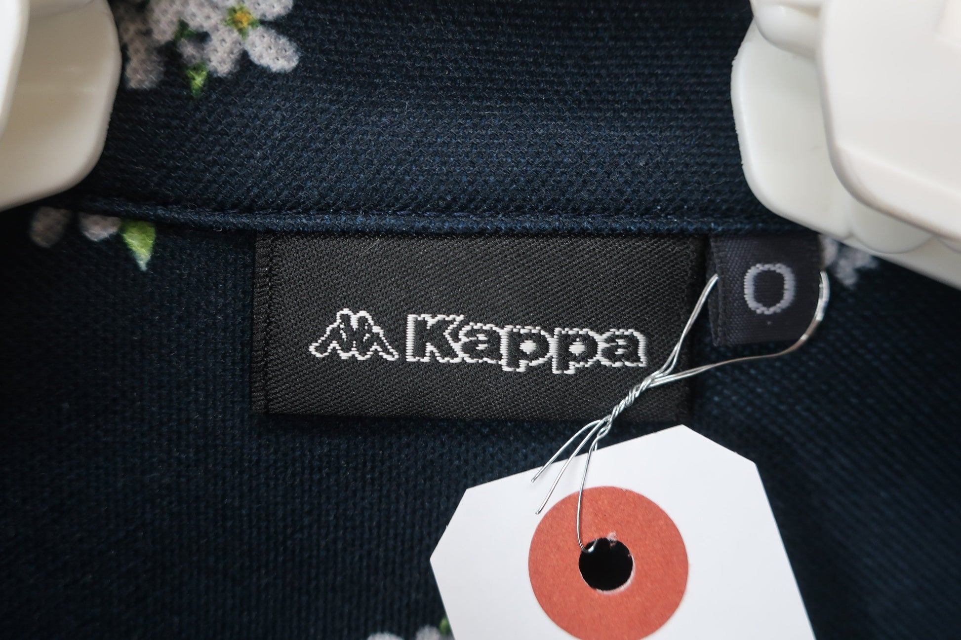 Kappa(カッパ) ポロシャツ 黒花柄 メンズ O B