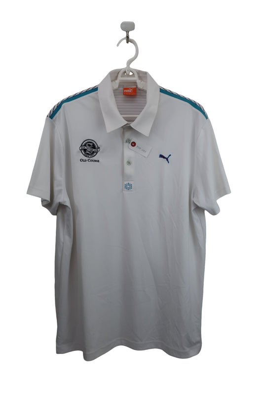 PUMA GOLF(プーマゴルフ) ポロシャツ 白水色 メンズ US M B