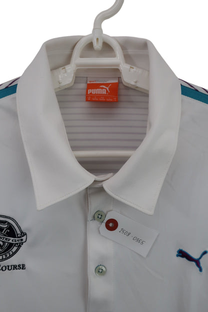 PUMA GOLF(プーマゴルフ) ポロシャツ 白水色 メンズ US M B