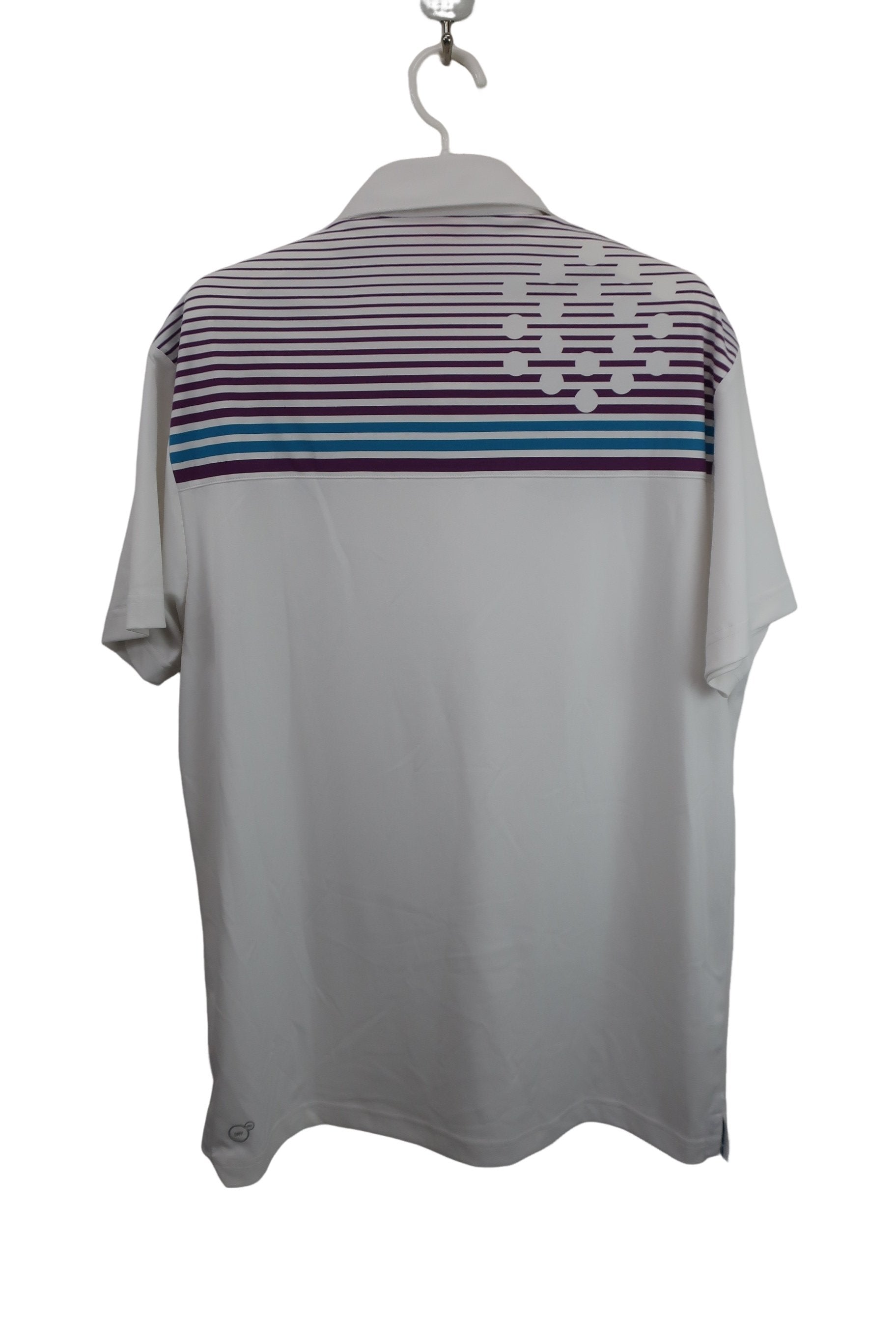 PUMA GOLF(プーマゴルフ) ポロシャツ 白水色 メンズ US M B