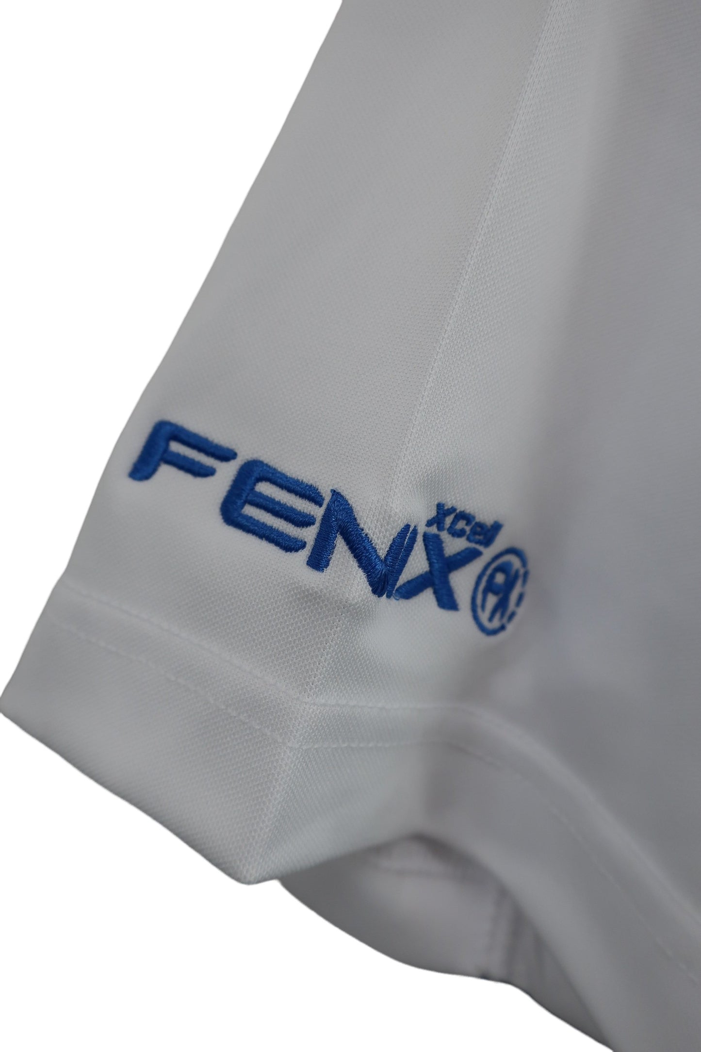 FENIX ポロシャツ 白青総柄 メンズ M B