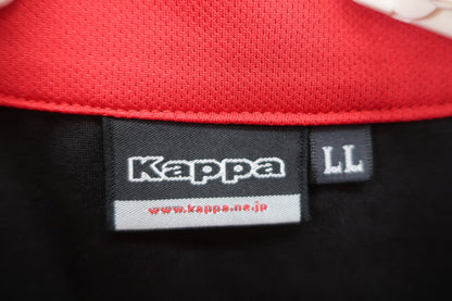 Kappa(カッパ) ハーフジップシャツ 黒赤 メンズ LL A