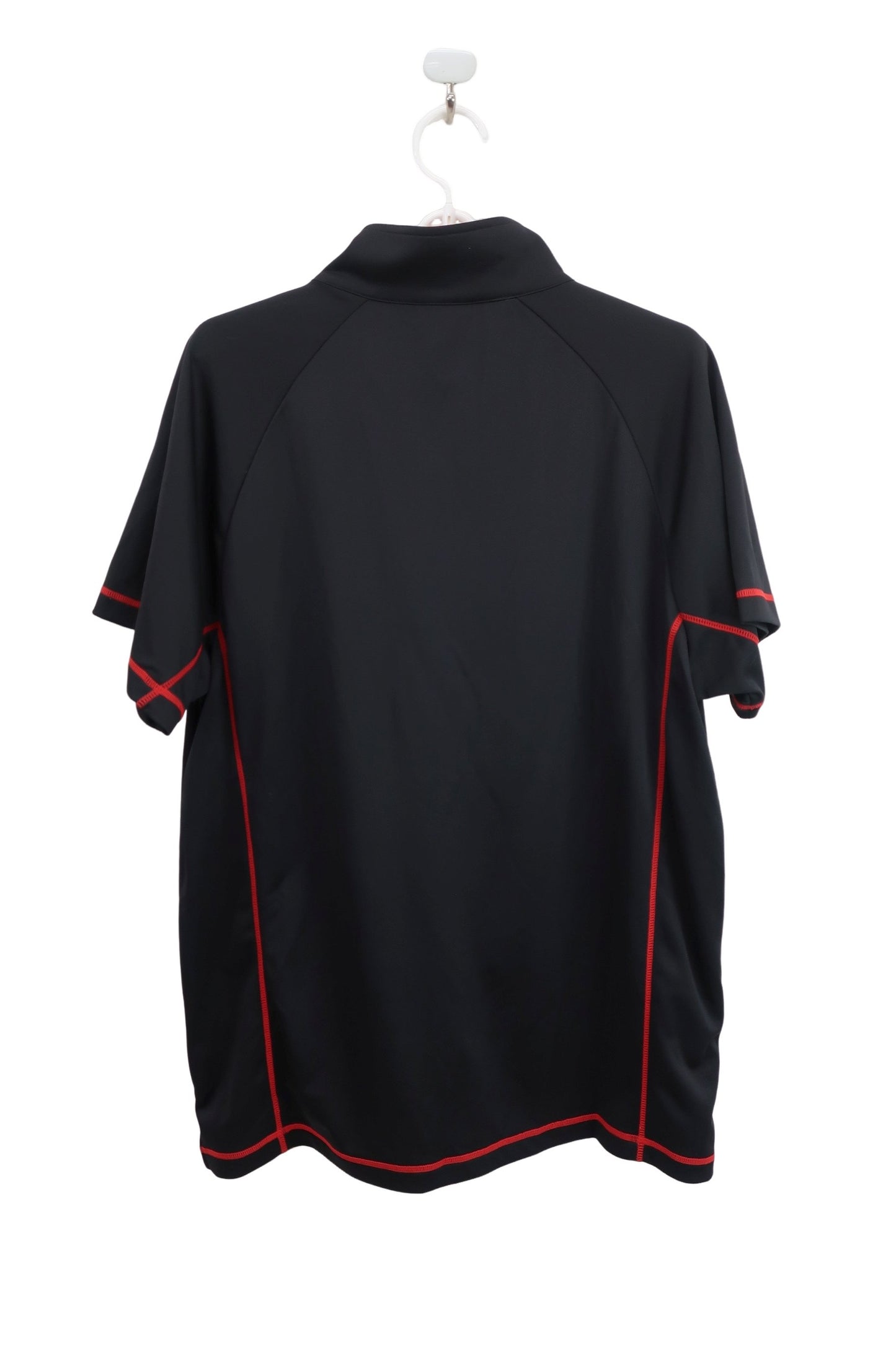 Kappa(カッパ) ハーフジップシャツ 黒赤 メンズ LL A