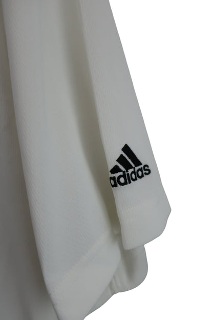 adidas(アディダス) ハーフジップシャツ 白グレー メンズ O/XG B