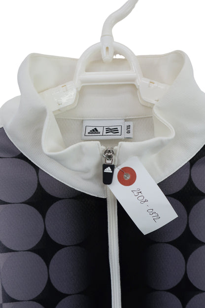 adidas(アディダス) ハーフジップシャツ 白グレー メンズ O/XG B