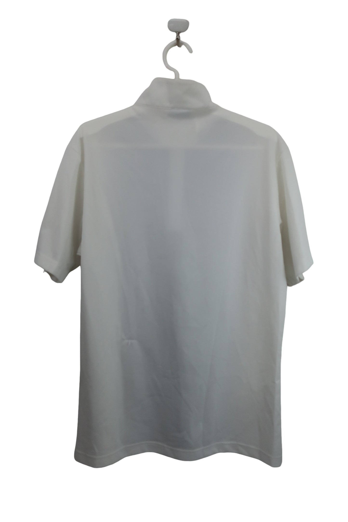 adidas(アディダス) ハーフジップシャツ 白グレー メンズ O/XG B