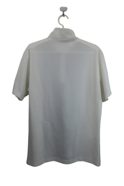 adidas(アディダス) ハーフジップシャツ 白グレー メンズ O/XG B