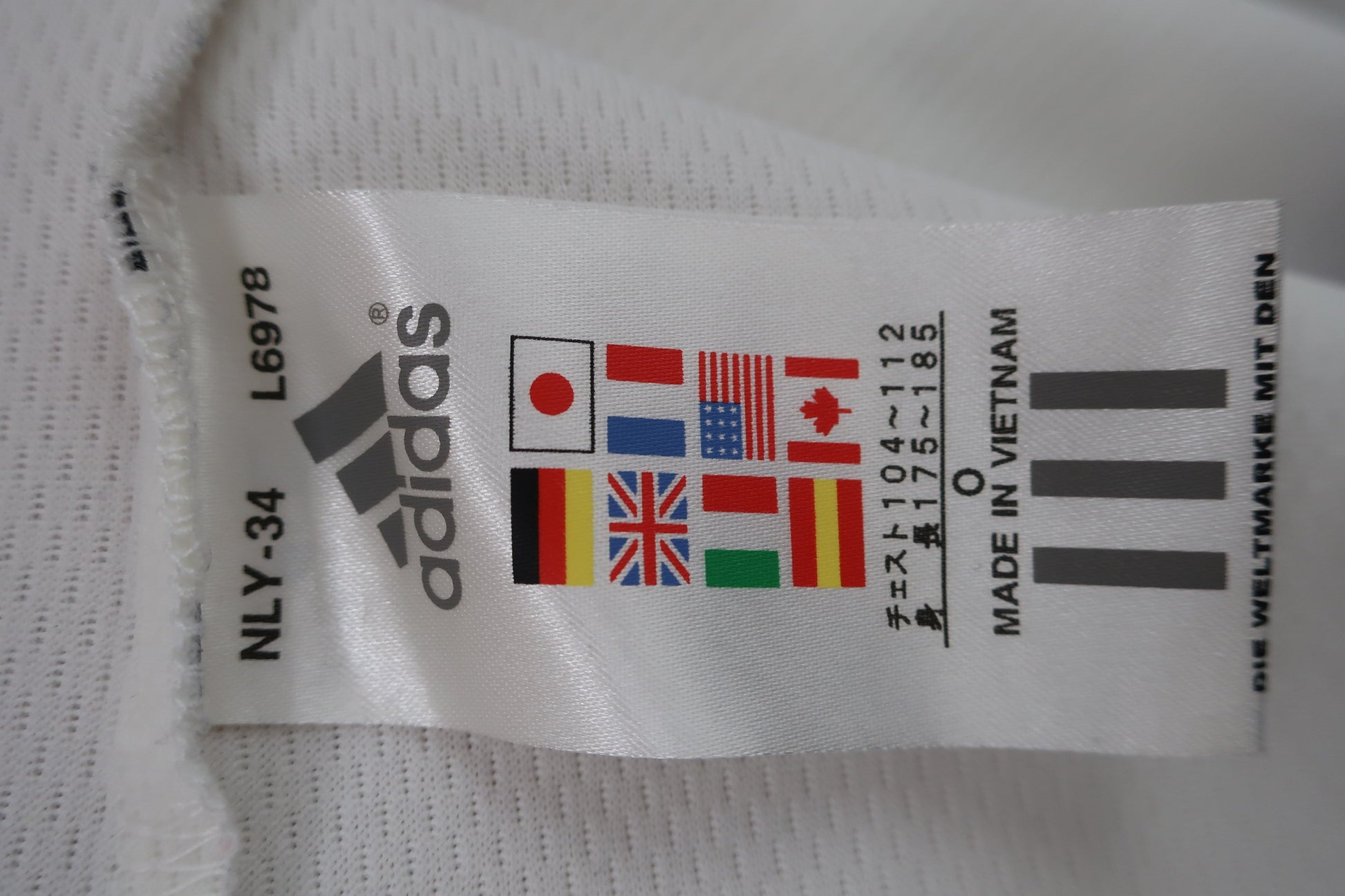 adidas(アディダス) ハーフジップシャツ 白グレー メンズ O/XG B