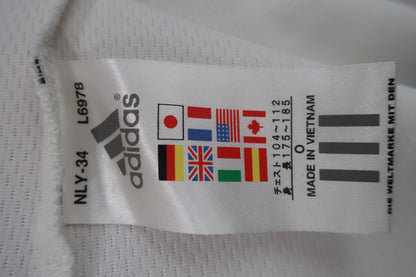 adidas(アディダス) ハーフジップシャツ 白グレー メンズ O/XG B