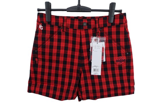 PEARLY GATES(パーリーゲイツ) ショートパンツ 赤黒チェック レディース 0 055-1232004 N