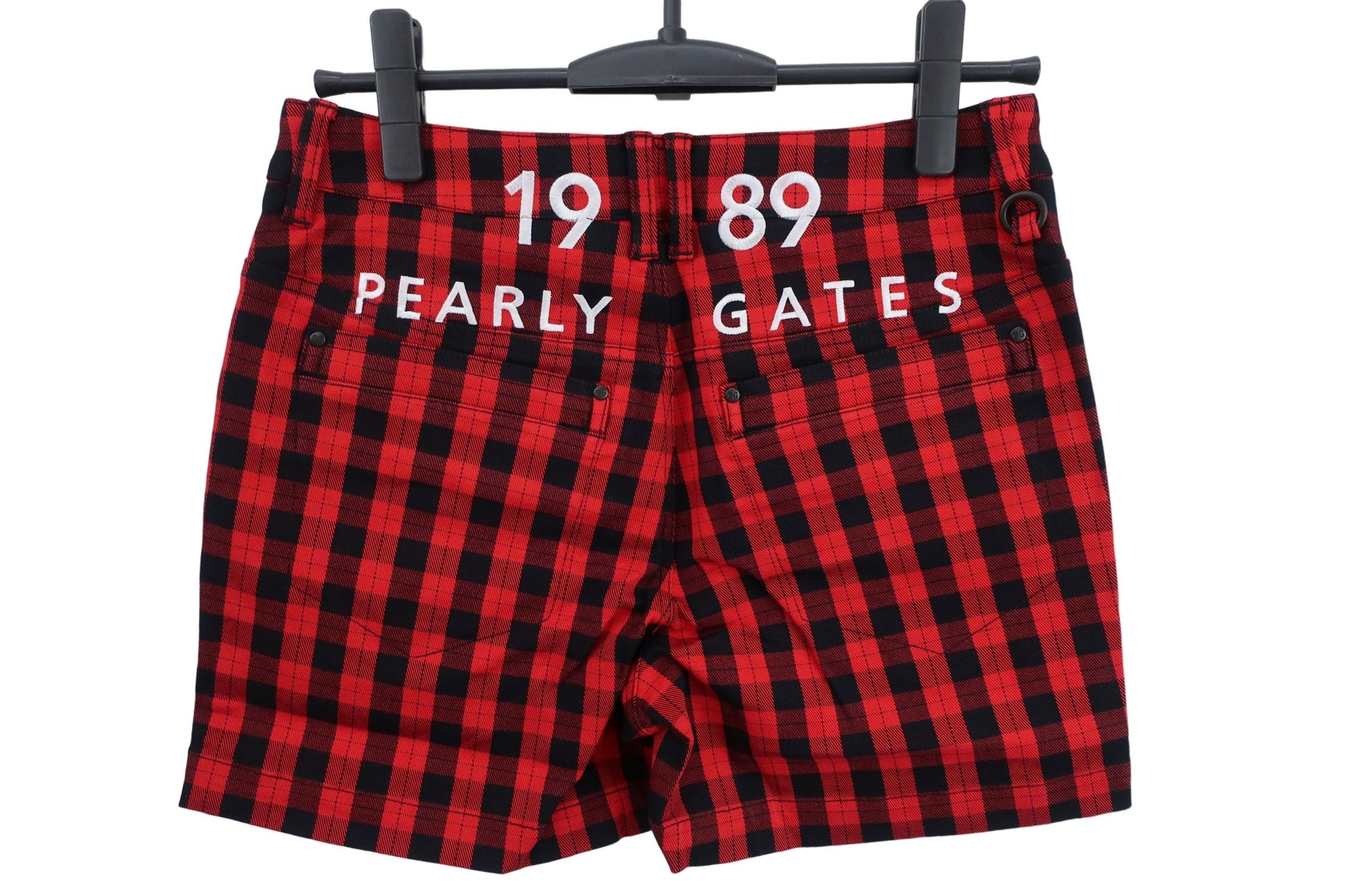 PEARLY GATES(パーリーゲイツ) ショートパンツ 赤黒チェック レディース 0 055-1232004 N
