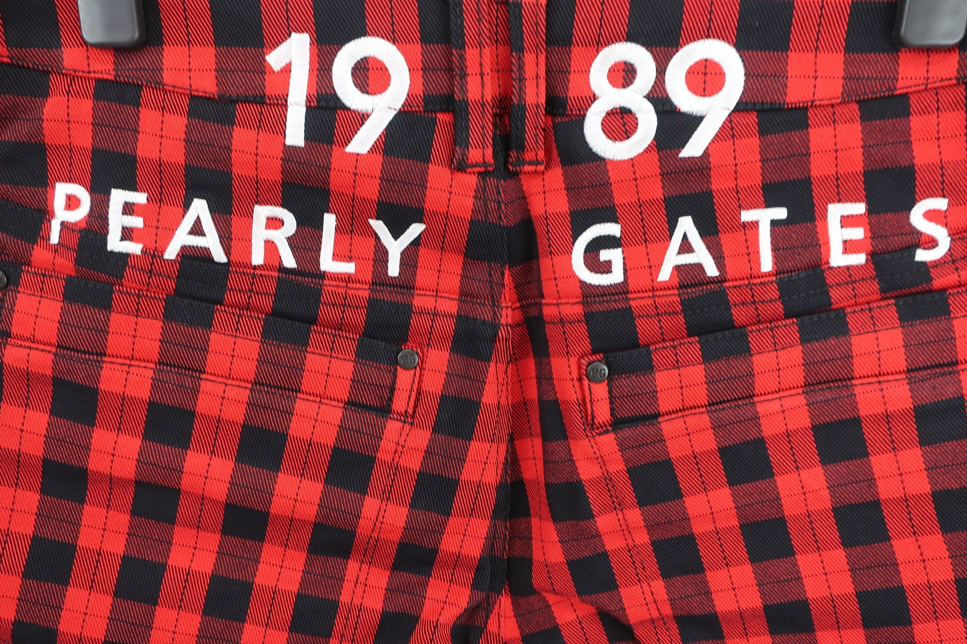 PEARLY GATES(パーリーゲイツ) ショートパンツ 赤黒チェック レディース 0 055-1232004 N