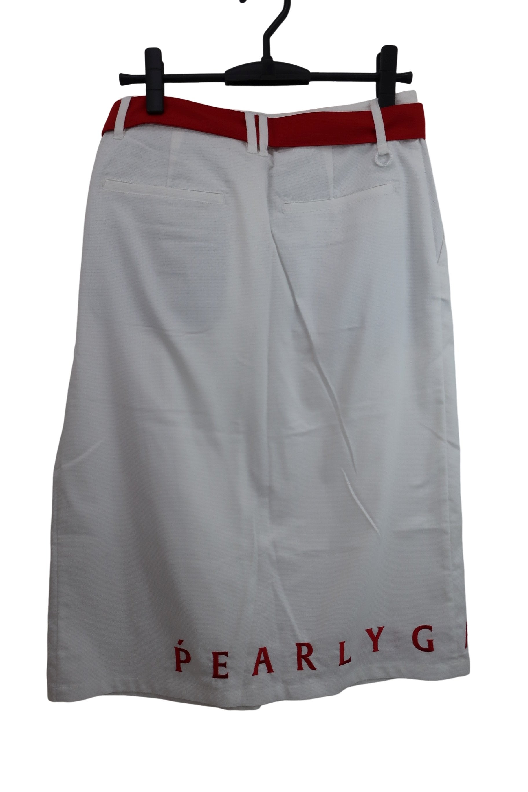 PEARLY GATES(パーリーゲイツ) ストレッチミモレミドルスカート 白赤 レディース 1 055-2134312 N
