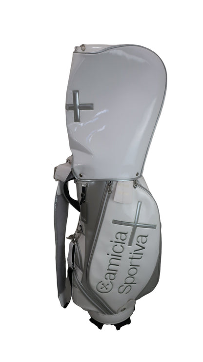 Camicia Sportiva+(カミーチャスポルティーバプラス) キャディバッグ 白 5口 9.5型 約4.2kg 53-9182810 N