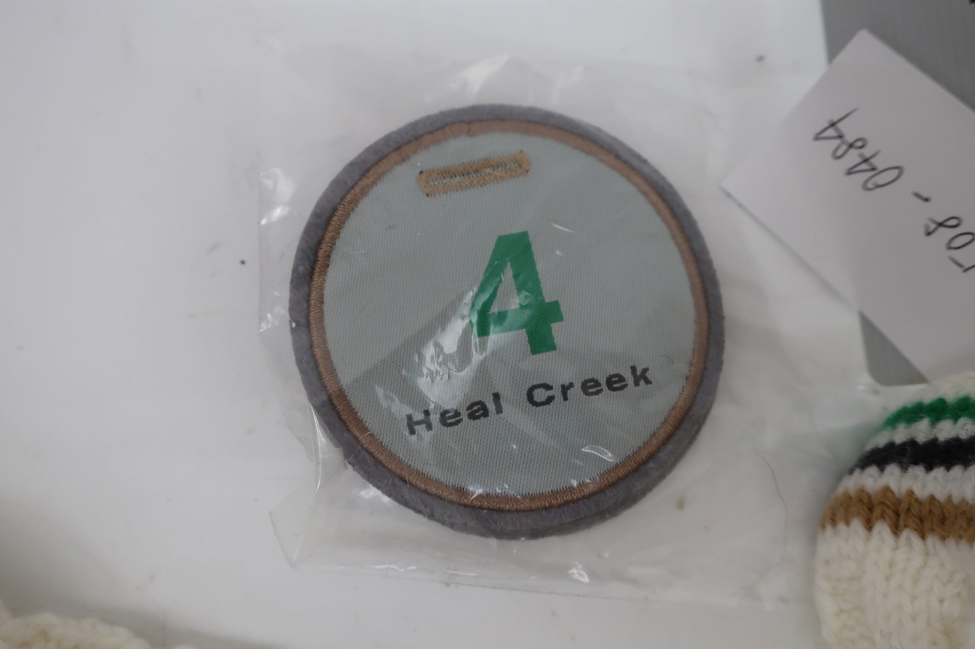 Heal Creek(ヒールクリーク) ヘッドカバー 白緑 - N