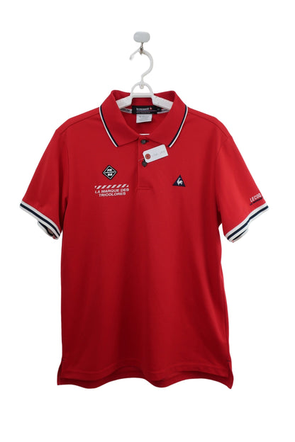 le coq sportif(ルコックスポルティフ) 半袖ポロシャツ 赤 メンズ LL WGMPJA00 A