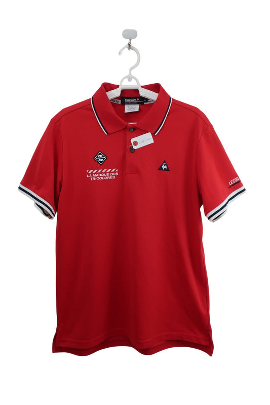 le coq sportif(ルコックスポルティフ) 半袖ポロシャツ 赤 メンズ LL WGMPJA00 A