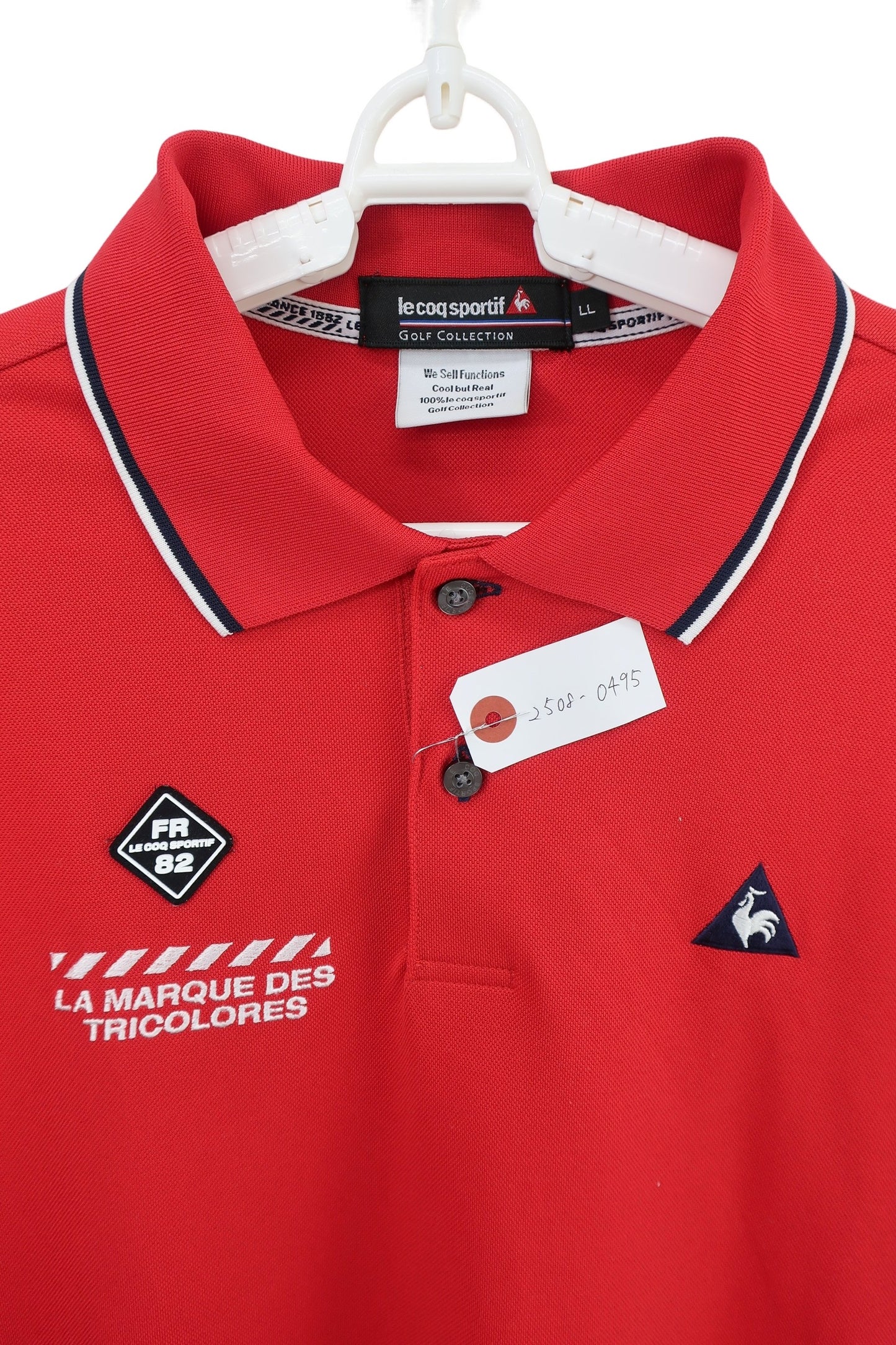 le coq sportif(ルコックスポルティフ) 半袖ポロシャツ 赤 メンズ LL WGMPJA00 A