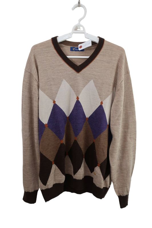 Golden Bear(ゴールデンベア) 長袖ニットセーター ベージュ茶色 メンズ LL 314H7622 A