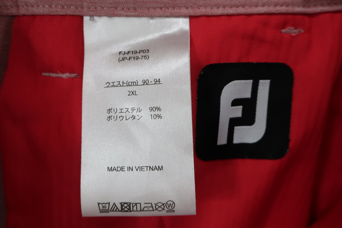 FOOTJOY(フットジョイ) パンツ 赤 メンズ 2XL FJ-F19-P03 A