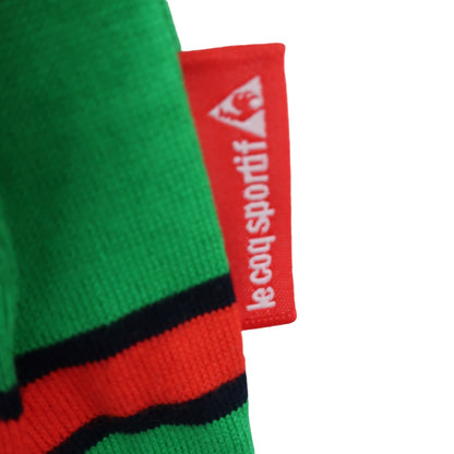 le coq sportif(ルコックスポルティフ) ポロシャツ 緑赤ボーダー レディース LL A
