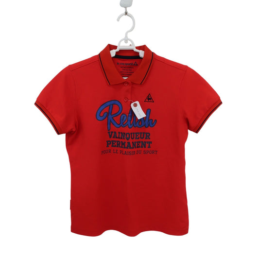 le coq sportif(ルコックスポルティフ) ポロシャツ 赤 レディース LL A