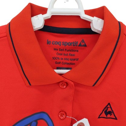 le coq sportif(ルコックスポルティフ) ポロシャツ 赤 レディース LL A