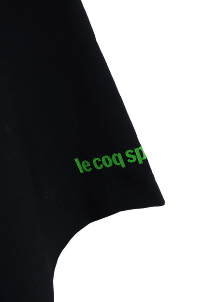 le coq sportif(ルコックスポルティフ) ハーフジップシャツ 黒黄緑 メンズ XO B
