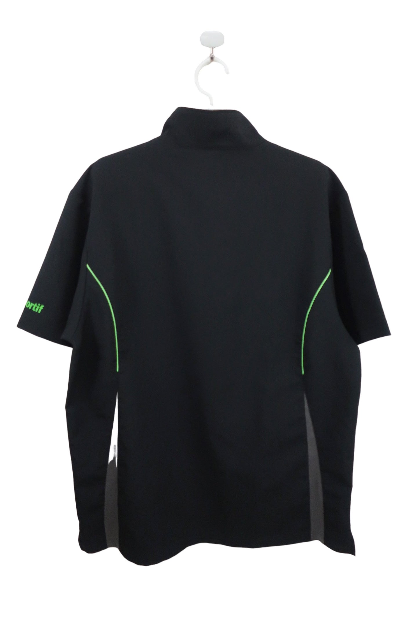 le coq sportif(ルコックスポルティフ) ハーフジップシャツ 黒黄緑 メンズ XO B