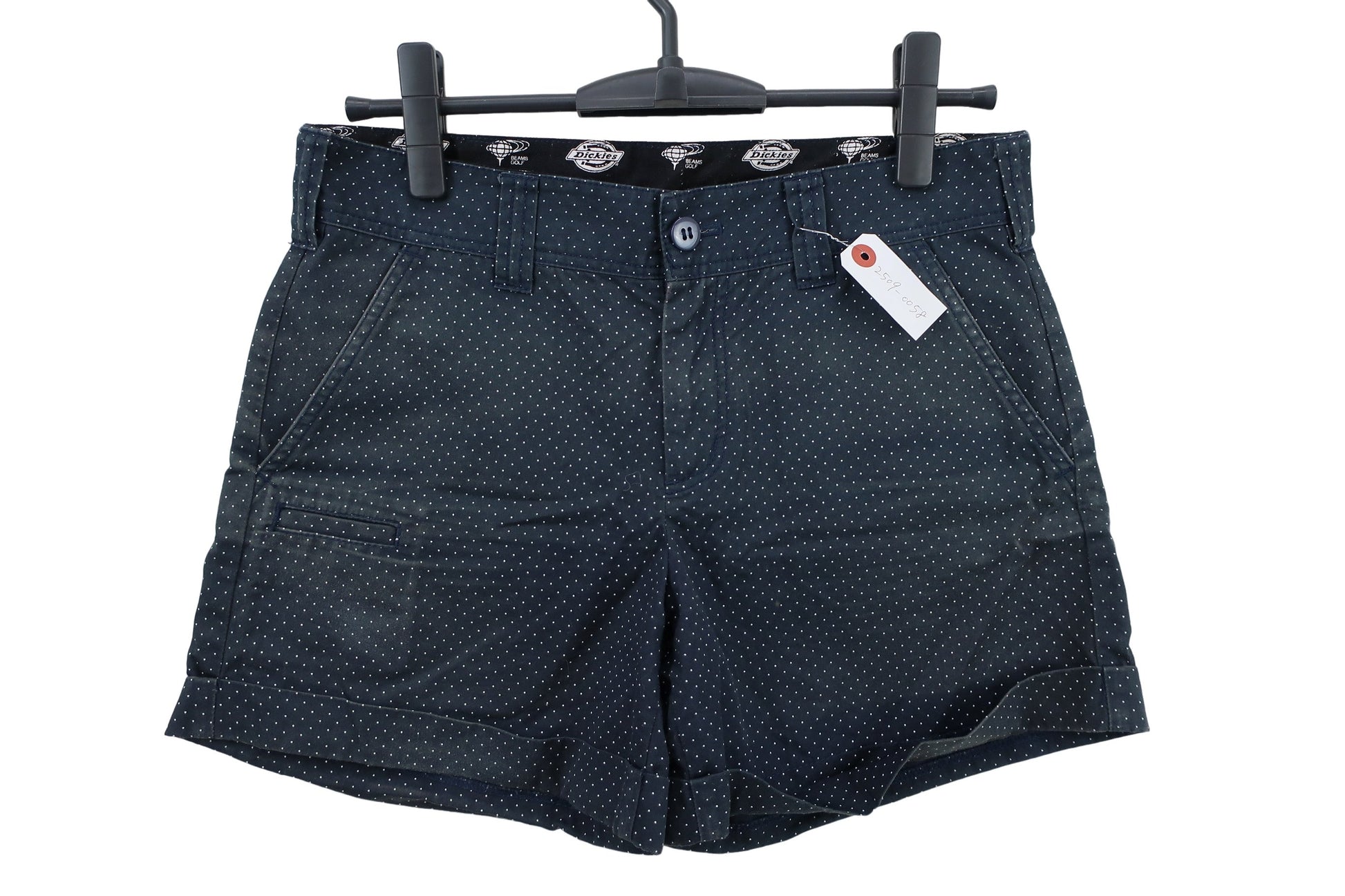 BEAMS GOLF(ビームスゴルフ) ショートパンツ ネイビー白ドット柄 レディース 28インチ C