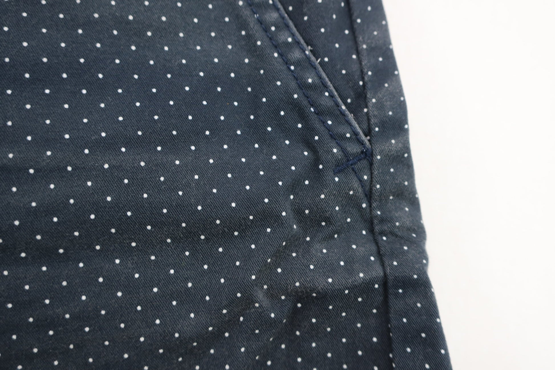 BEAMS GOLF(ビームスゴルフ) ショートパンツ ネイビー白ドット柄 レディース 28インチ C