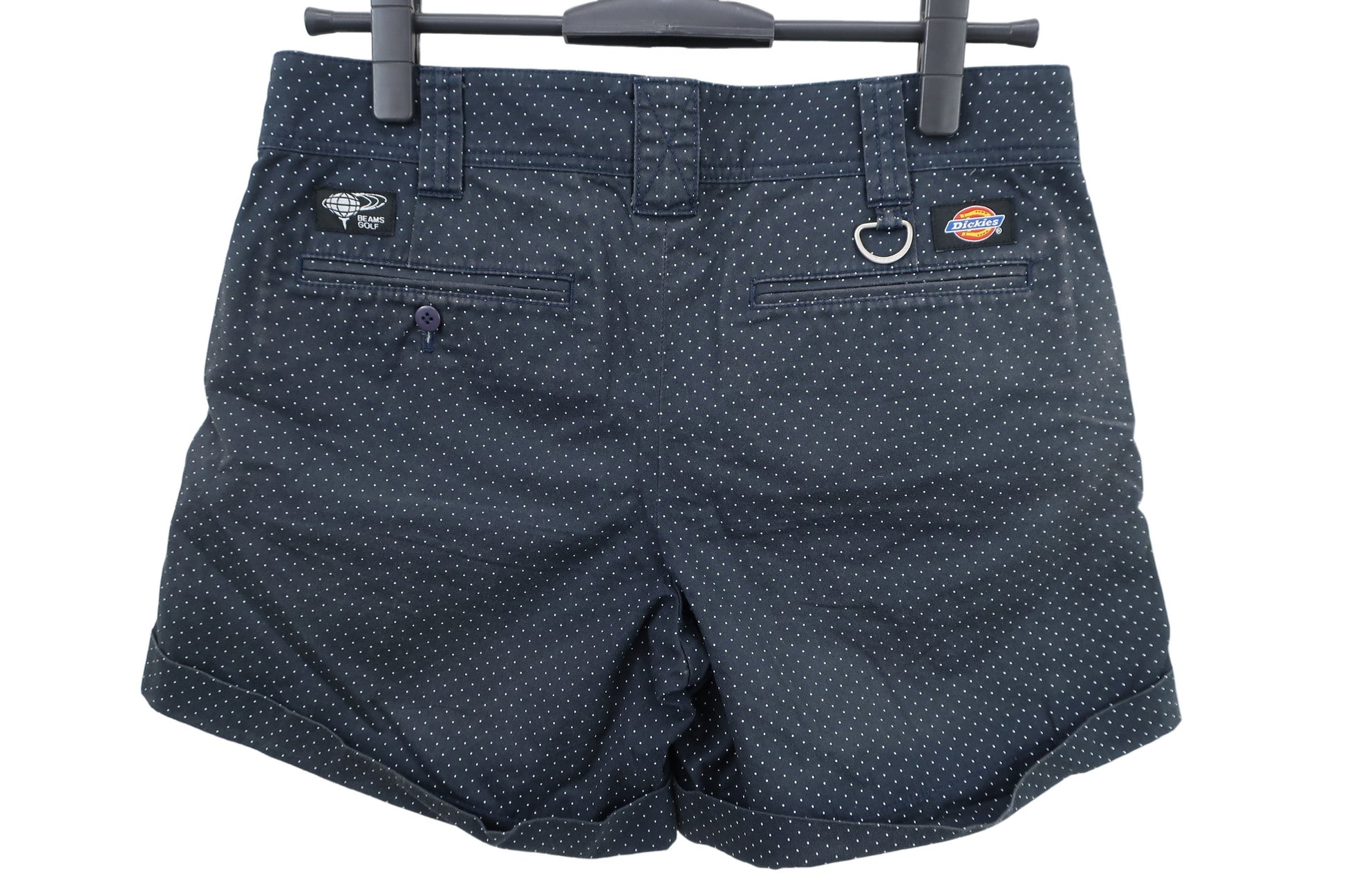 BEAMS GOLF(ビームスゴルフ) ショートパンツ ネイビー白ドット柄 レディース 28インチ C