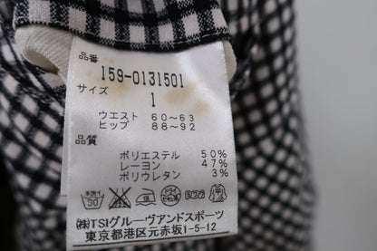 MASTER BUNNY EDITION(マスターバニーエディション) パンツ 白ネイビーチェック レディース 1 159-0131501 B