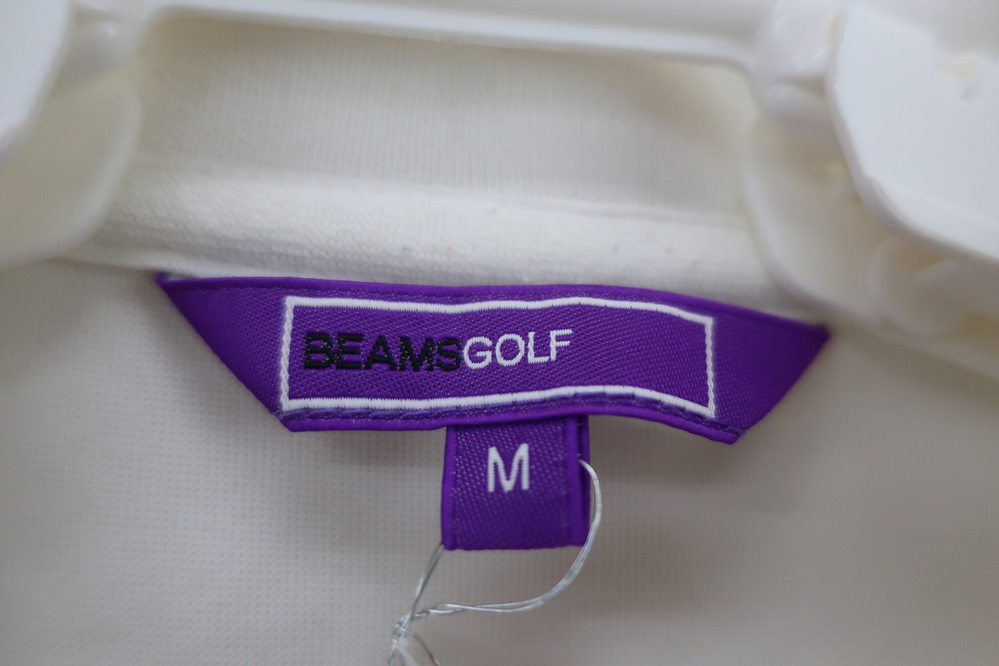 BEAMS GOLF(ビームスゴルフ) ポロシャツ 白青ネイビー レディース M B