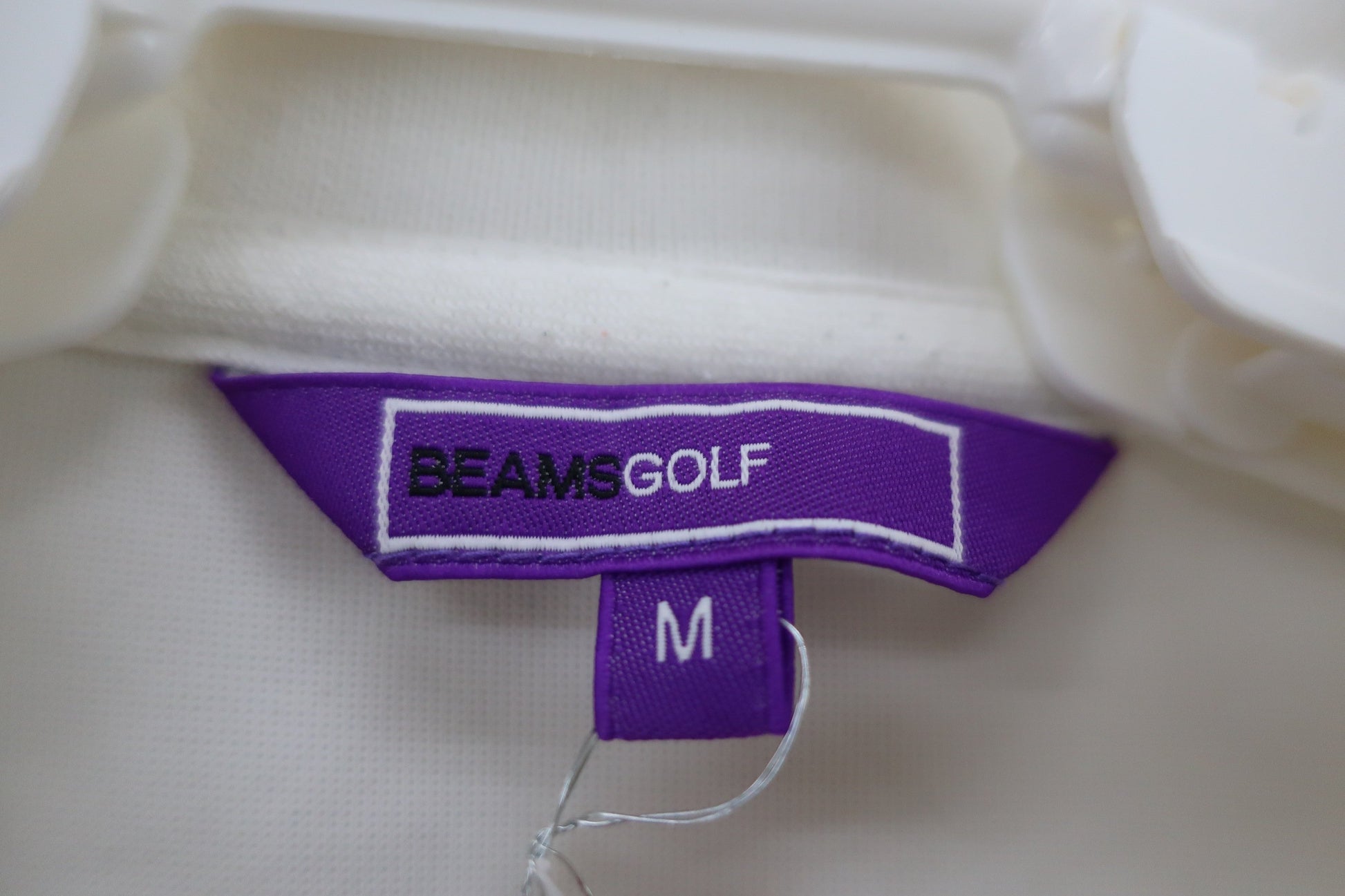 BEAMS GOLF(ビームスゴルフ) ポロシャツ 白青ネイビー レディース M B