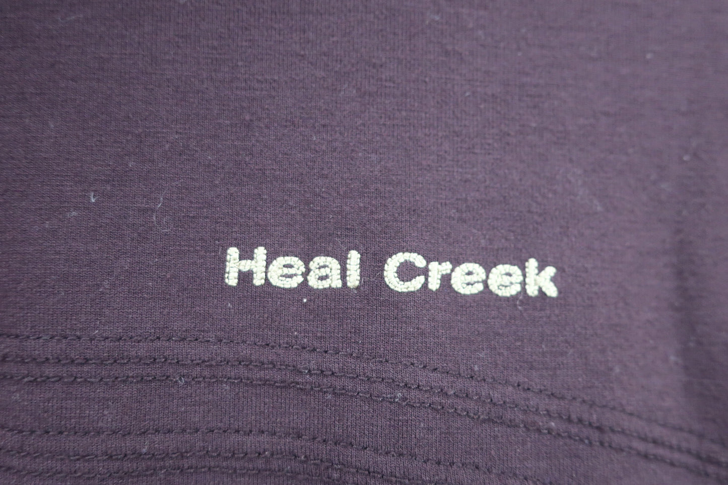 Heal Creek(ヒールクリーク) 長袖ハーフジップシャツ えんじ色 レディース 40 B