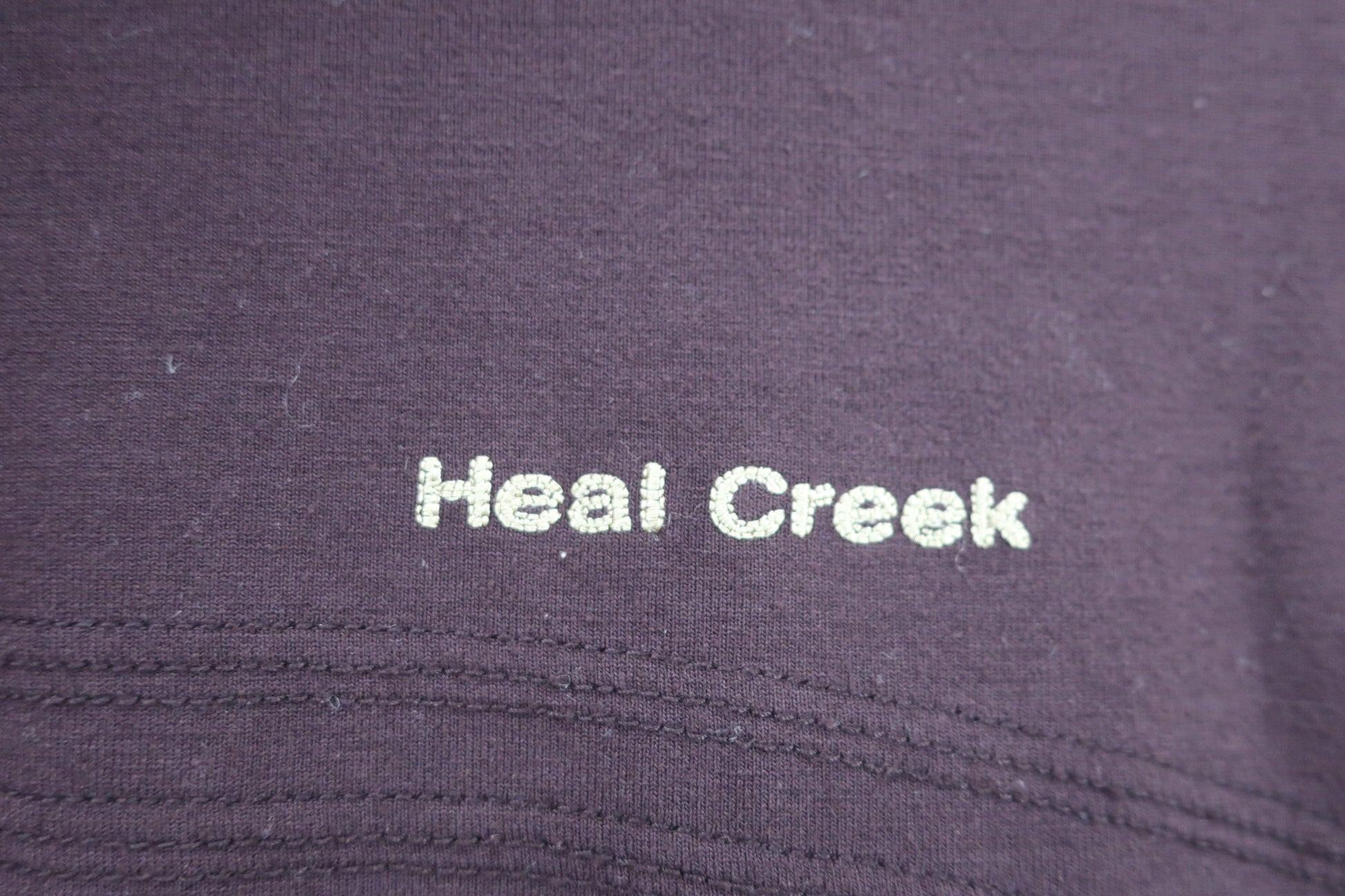 Heal Creek(ヒールクリーク) 長袖ハーフジップシャツ えんじ色 レディース 40 B