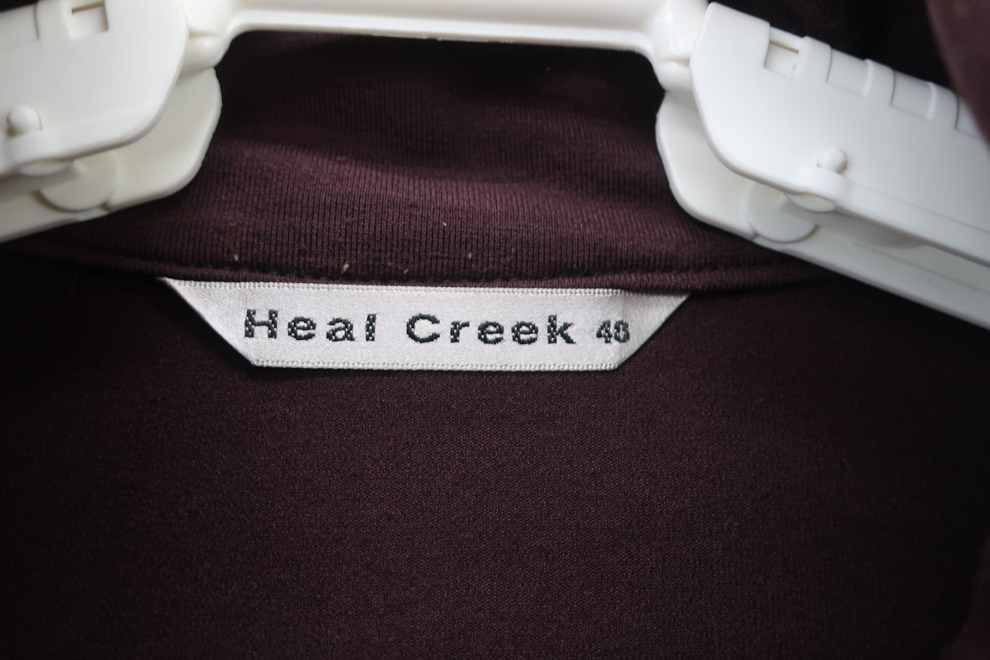 Heal Creek(ヒールクリーク) 長袖ハーフジップシャツ えんじ色 レディース 40 B