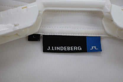 J.LINDEBERG(ジェイ リンドバーグ) ポロシャツ 白水色紫ボーダー レディース L C